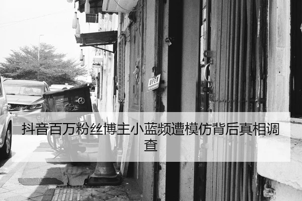 抖音百万粉丝博主小蓝频遭模仿背后真相调查